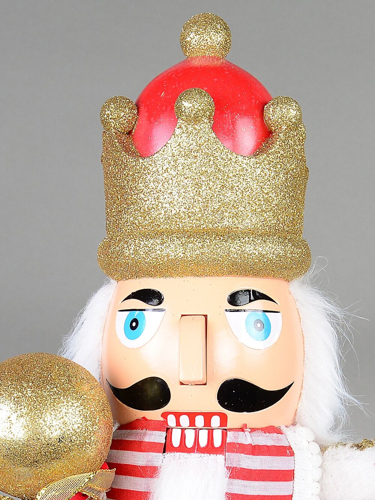 Large Classic Christmas Nutcracker With Ball Staff Decorative Ornament - 59cm — image 5