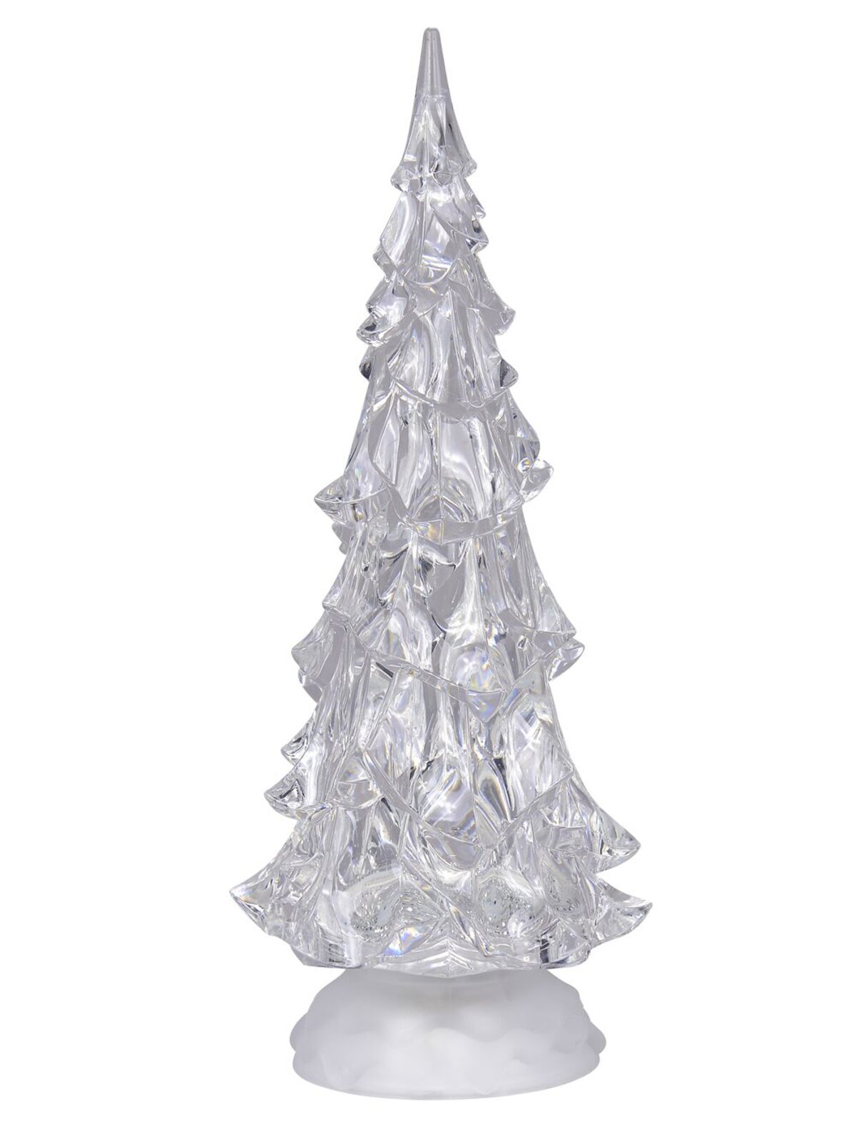LED Illuminated Glittered Christmas Tree Snow Globe - 40cm