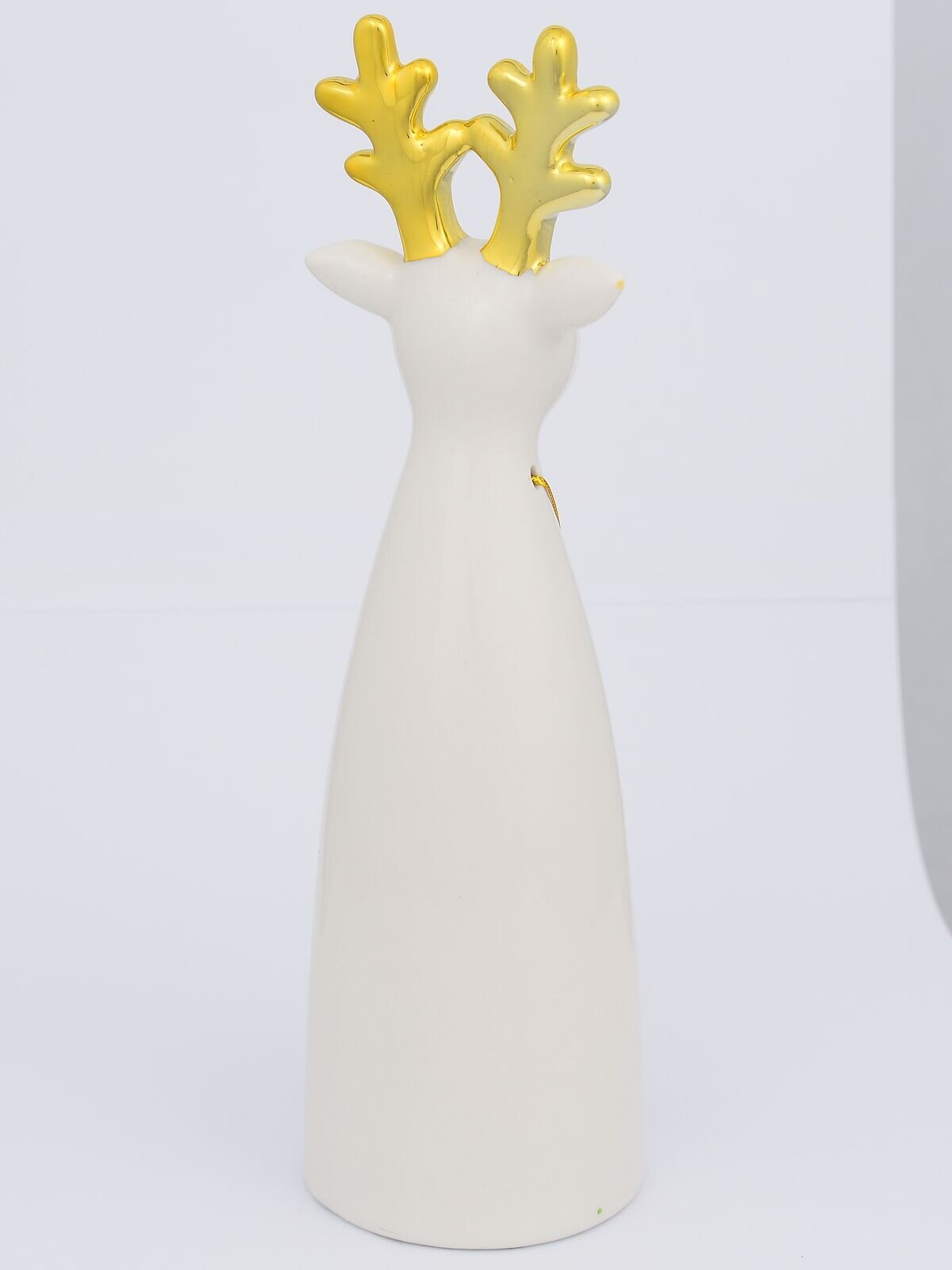 Modern Chic Look Gloss Reindeer Ceramic Christmas Ornament - 16cm — image 3