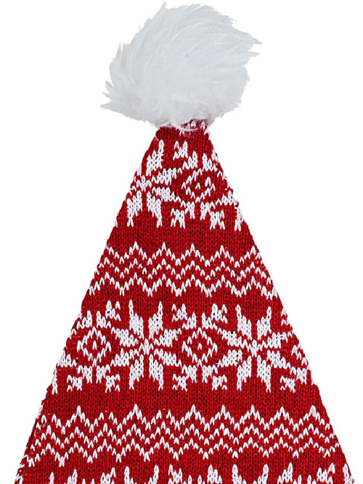 Red & White Knitted Sweater Style Santa Hat | One Size Fits Most — image 4