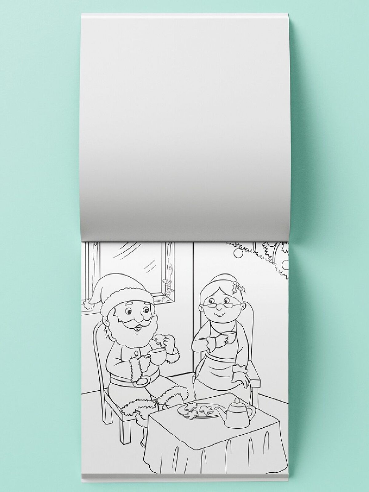Santa Christmas Colouring Book Set With Pencils, Erasers & 30 Activities — image 5