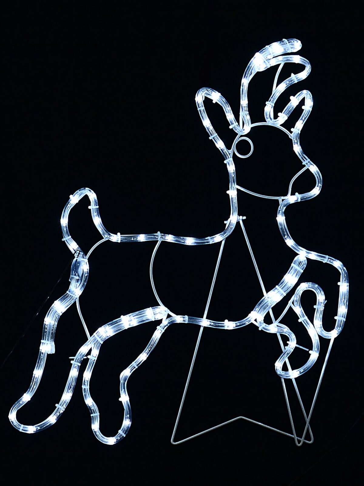 Santa & Sleigh With 3 Reindeers LED Christmas Light Display Silhouette - 2.5m — image 4