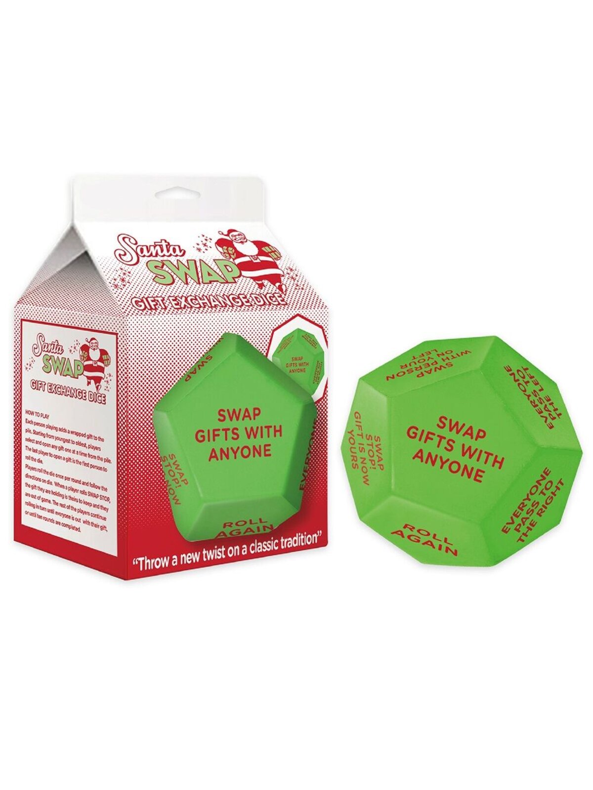 Santa Swap Christmas Gift Exchange Dice Game | Large Oversized Dice — image 5