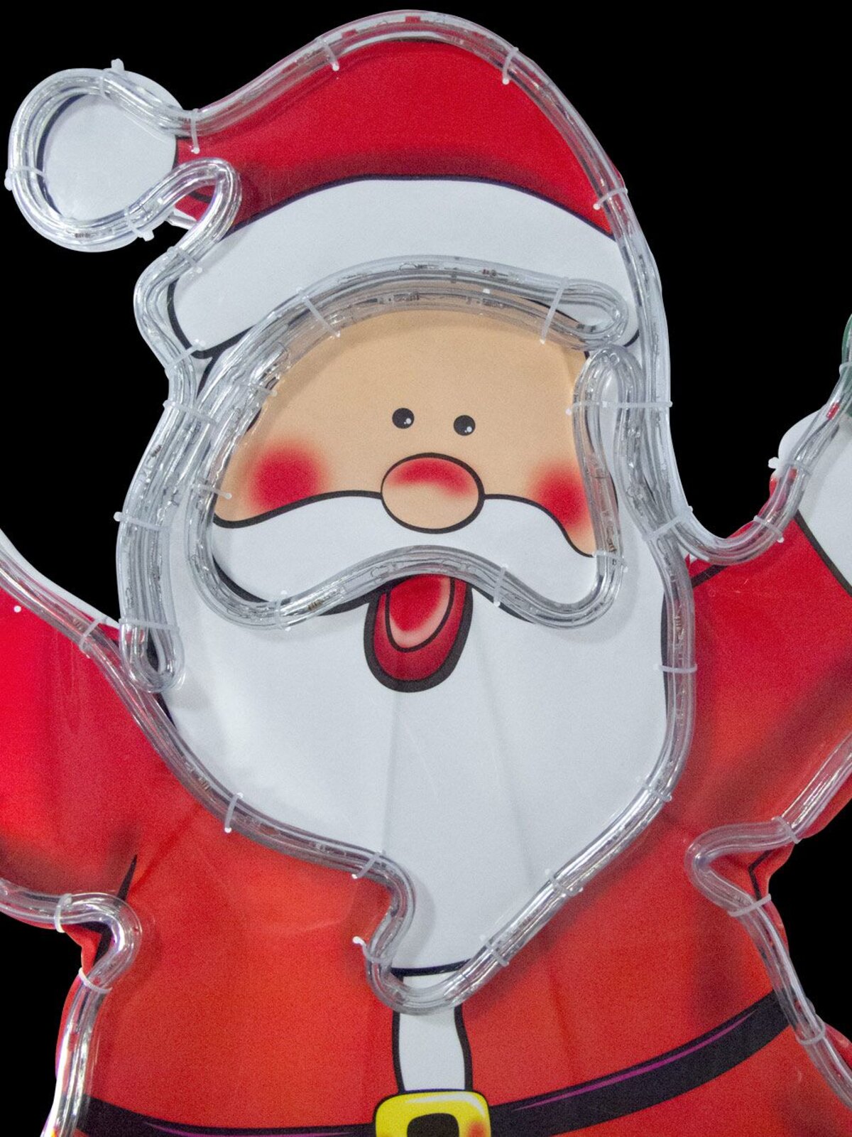 Santa With LED Rope Light Motif - 80cm — image 4