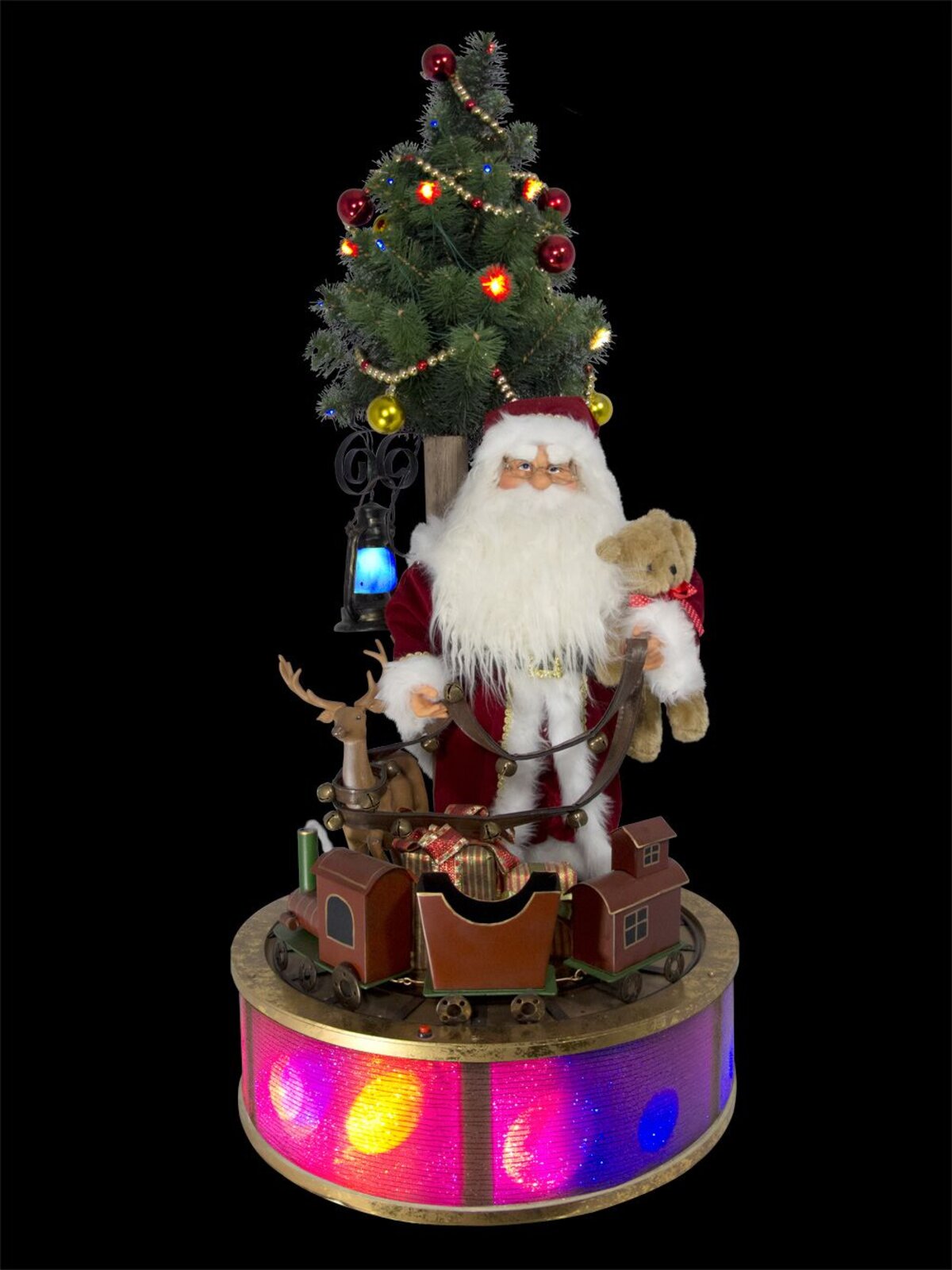 Santa With Tree Deer & Train Musical Illuminated Animation - 1.1m — image 3