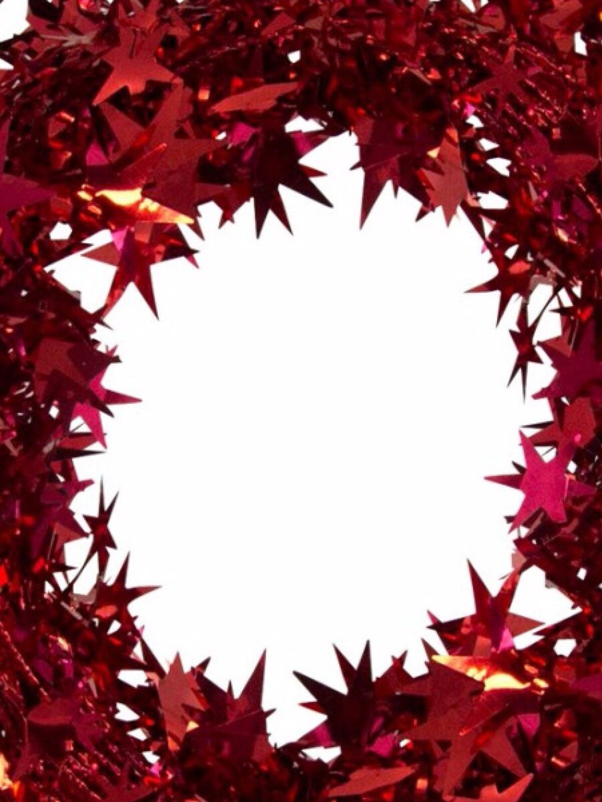 Shiny Red Hexagram Star Timeless Monumental Wired Garland | 7.6m — image 3