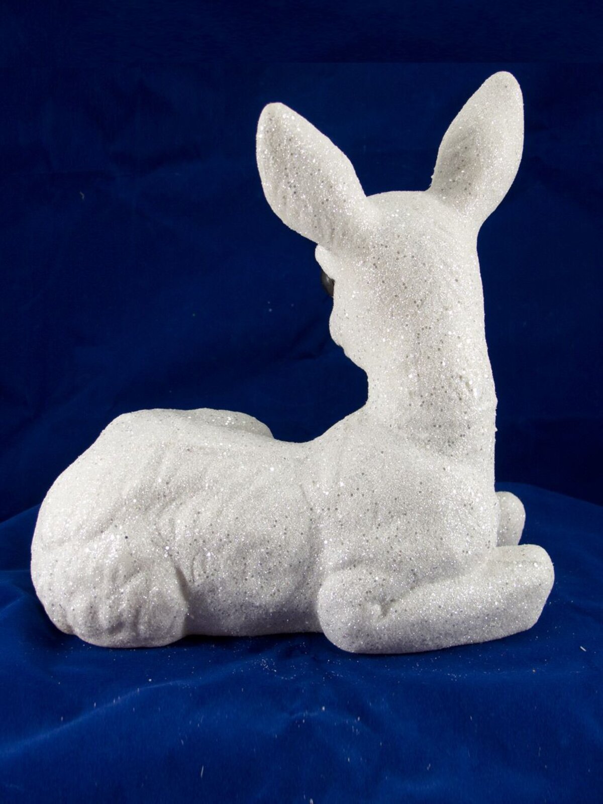 Sitting Glittered Baby Deer Ornament - 24cm