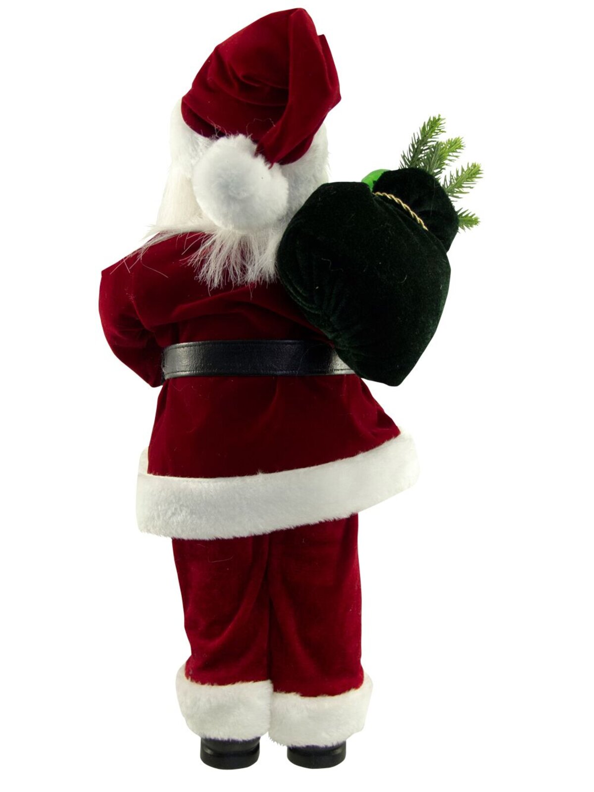 Traditional Suit Standing Decorative Santa With Sack - 46cm — image 4