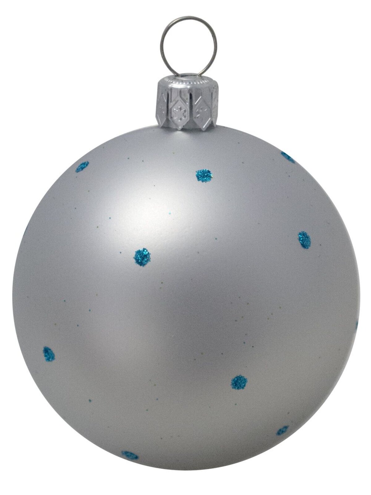 Turquoise, Lime & Silver Baubles With Assorted Patterns - 9 x 60mm  — image 3