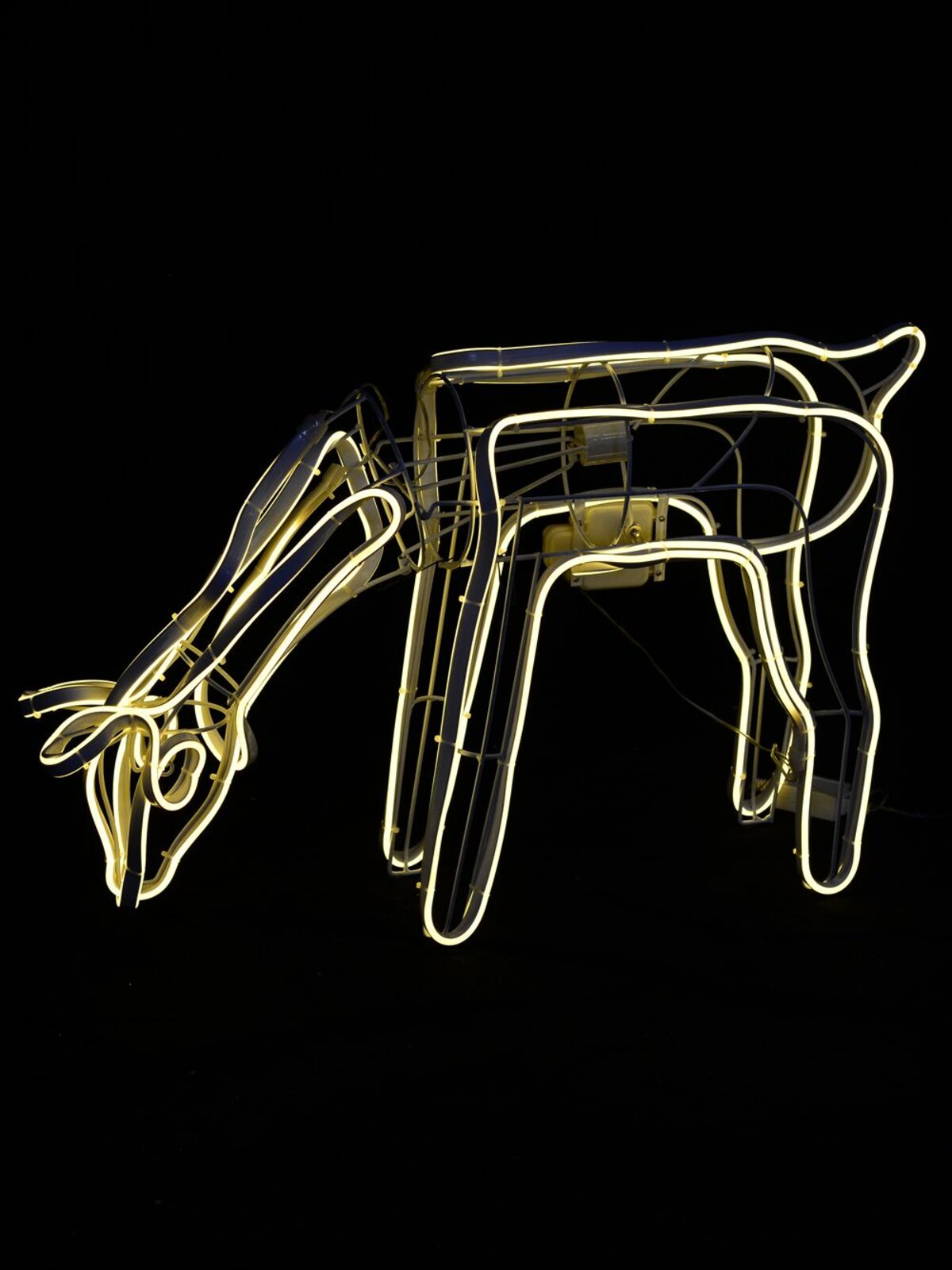 Warm White Animated Grazing Reindeer Neon Christmas Light Display - 77cm — image 2