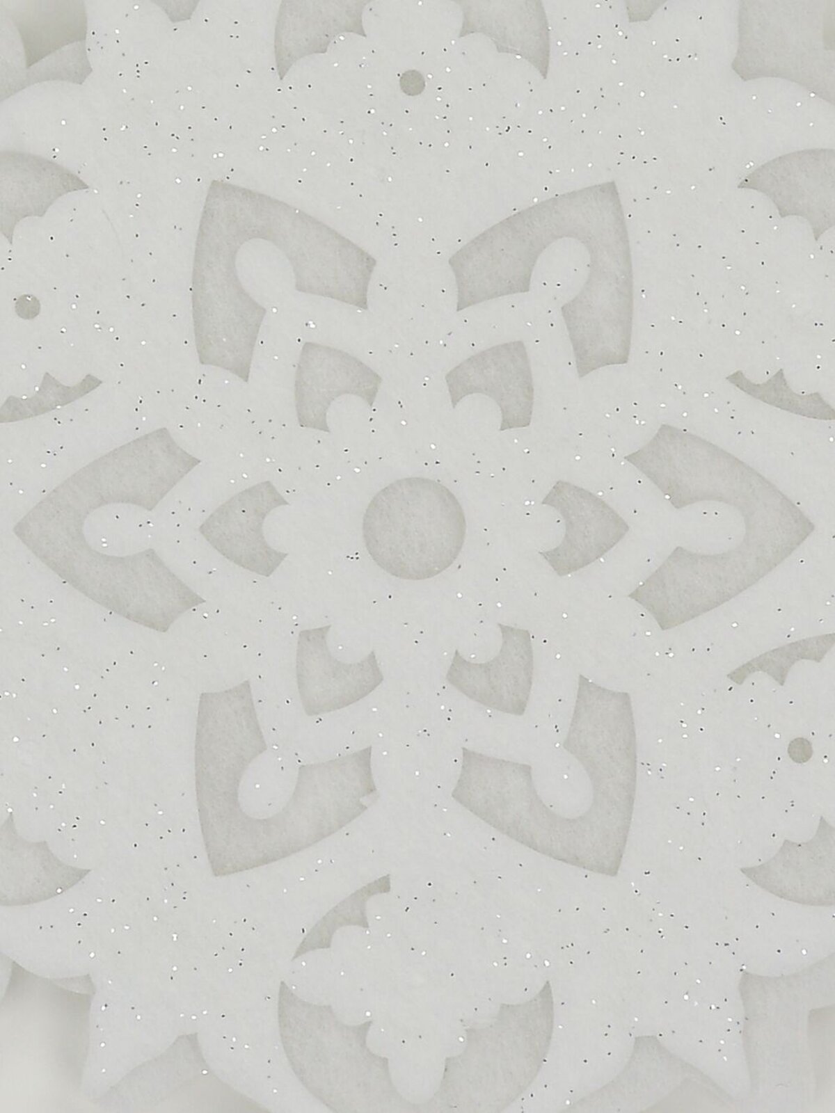 White Snowflake Dacron Hanging Motif - 40cm