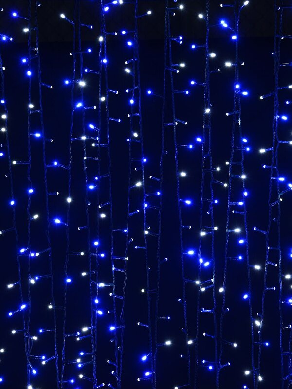 1000 Blue & Cool White LED String Fairy Lights 8 Function | 50m — image 3