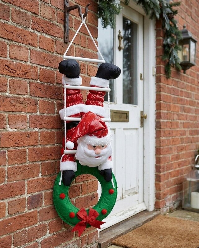 Hanging Santa On Rope Ladder Outdoor Nylon Christmas Decoration | 1.1m — image 4