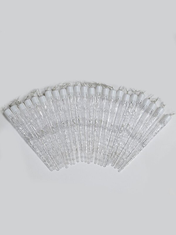 24x Natural Look Glacier Icicle Lights 8 Function Cool White LED | 7m — image 5