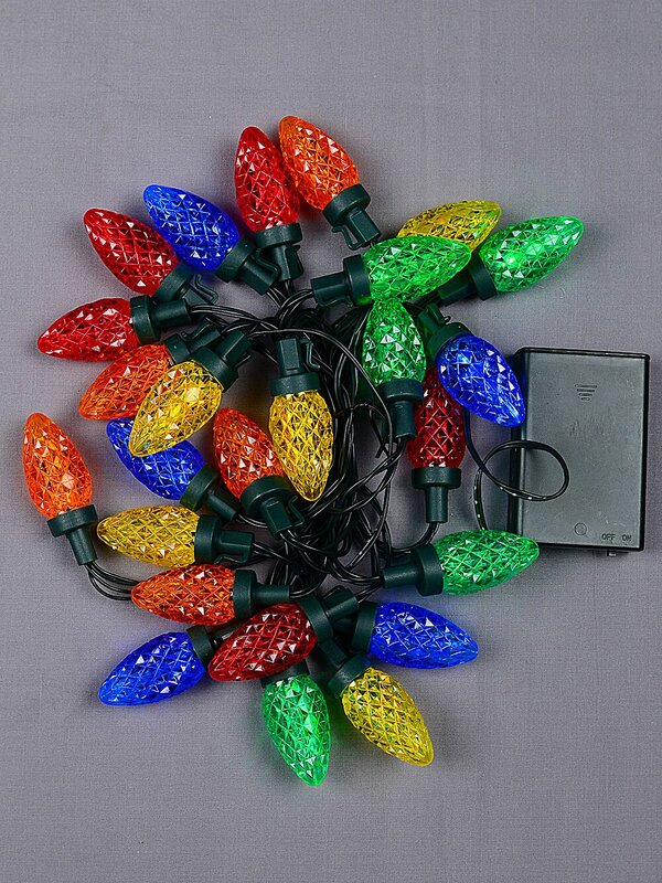25 Multi Colour LED Pinecones String Fairy Static Battery Lights | 3.6m — image 3