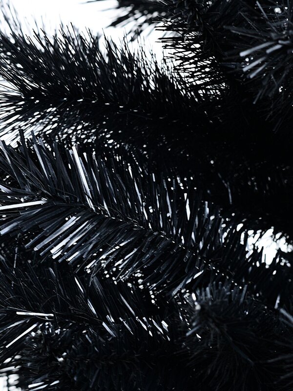 2m Black Balsam Artificial Christmas Tree | 885 Tips & Hinged Branches — image 5