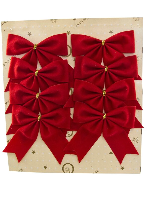 8x Red Velvet Timeless Essential Bows | 80mm — image 3