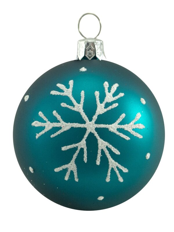 Bright & Glittered Coloured Christmas Tree Bauble Decorations - 9 x 60mm — image 9