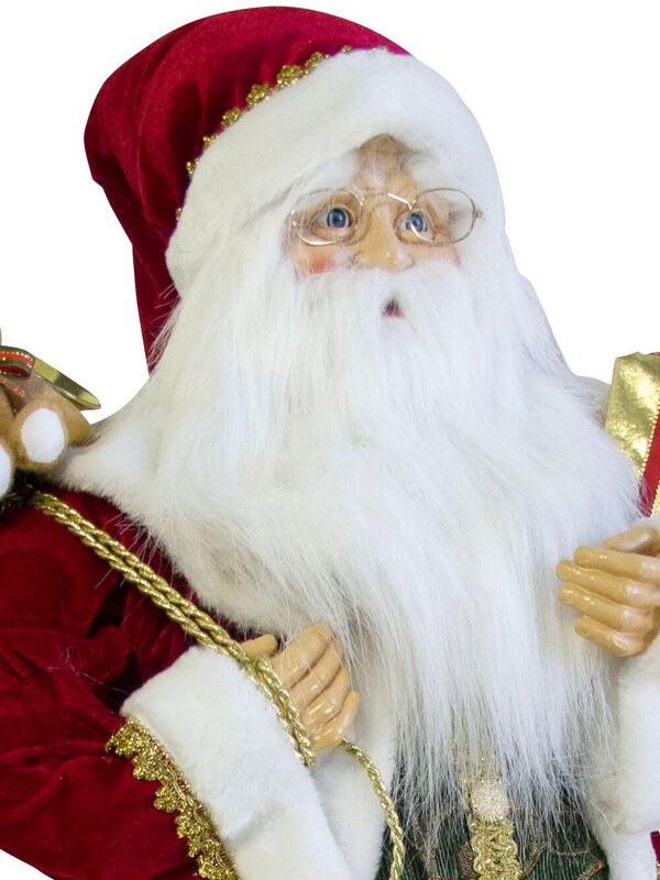 Large Standing Decorative Santa With Presents & Sack - 94cm