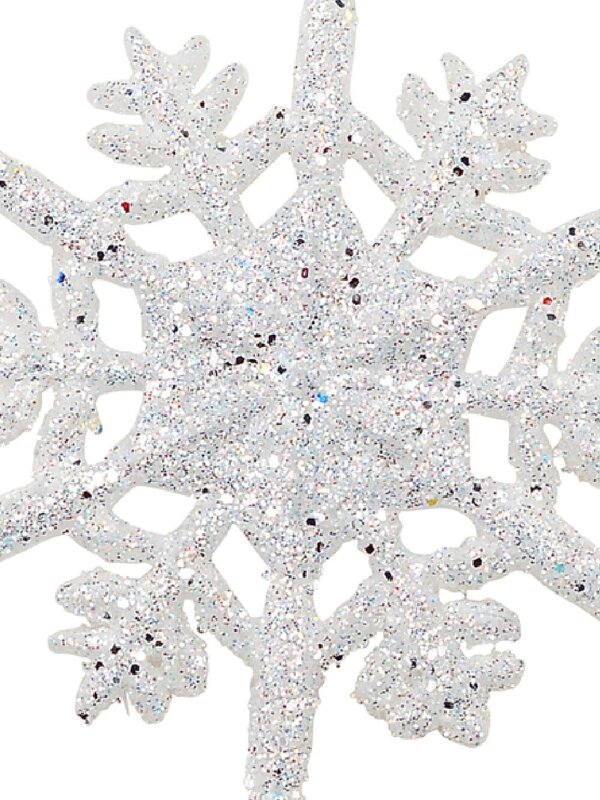 Silver Dusted Frost Snowflake Whimsical Essential Ornament | 12cm — image 3