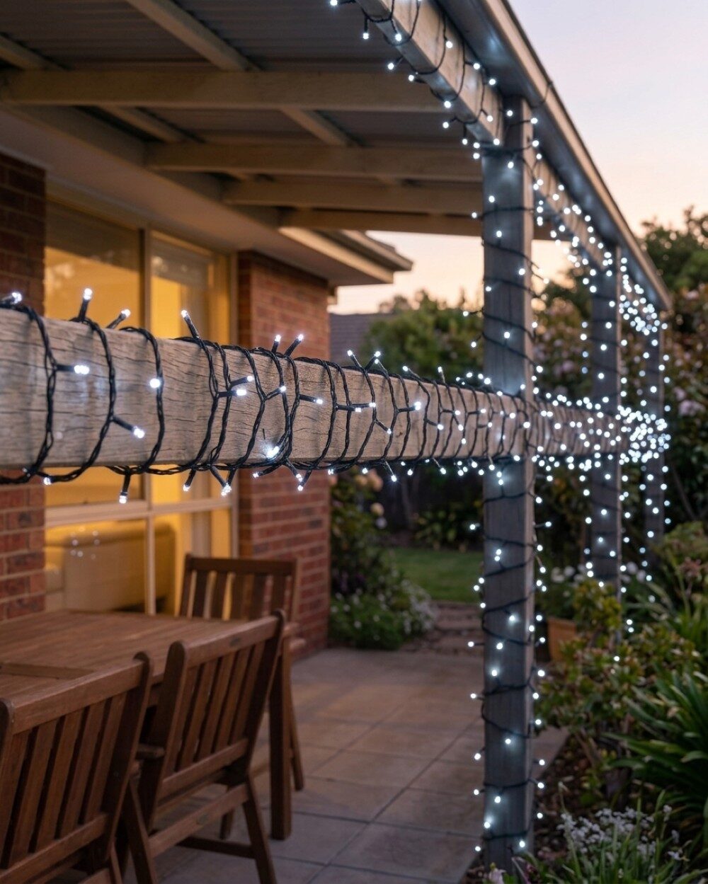 1000 Cool White LED Solar String Fairy Lights 8 Function | 100m — image 2