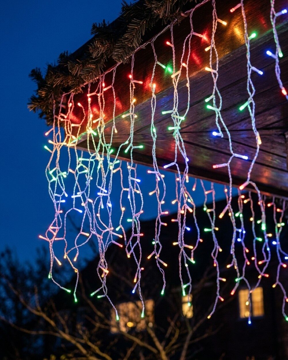 1000 Multi Colour LED Icicle String Lights 8 Function With Timer | 30m — image 4