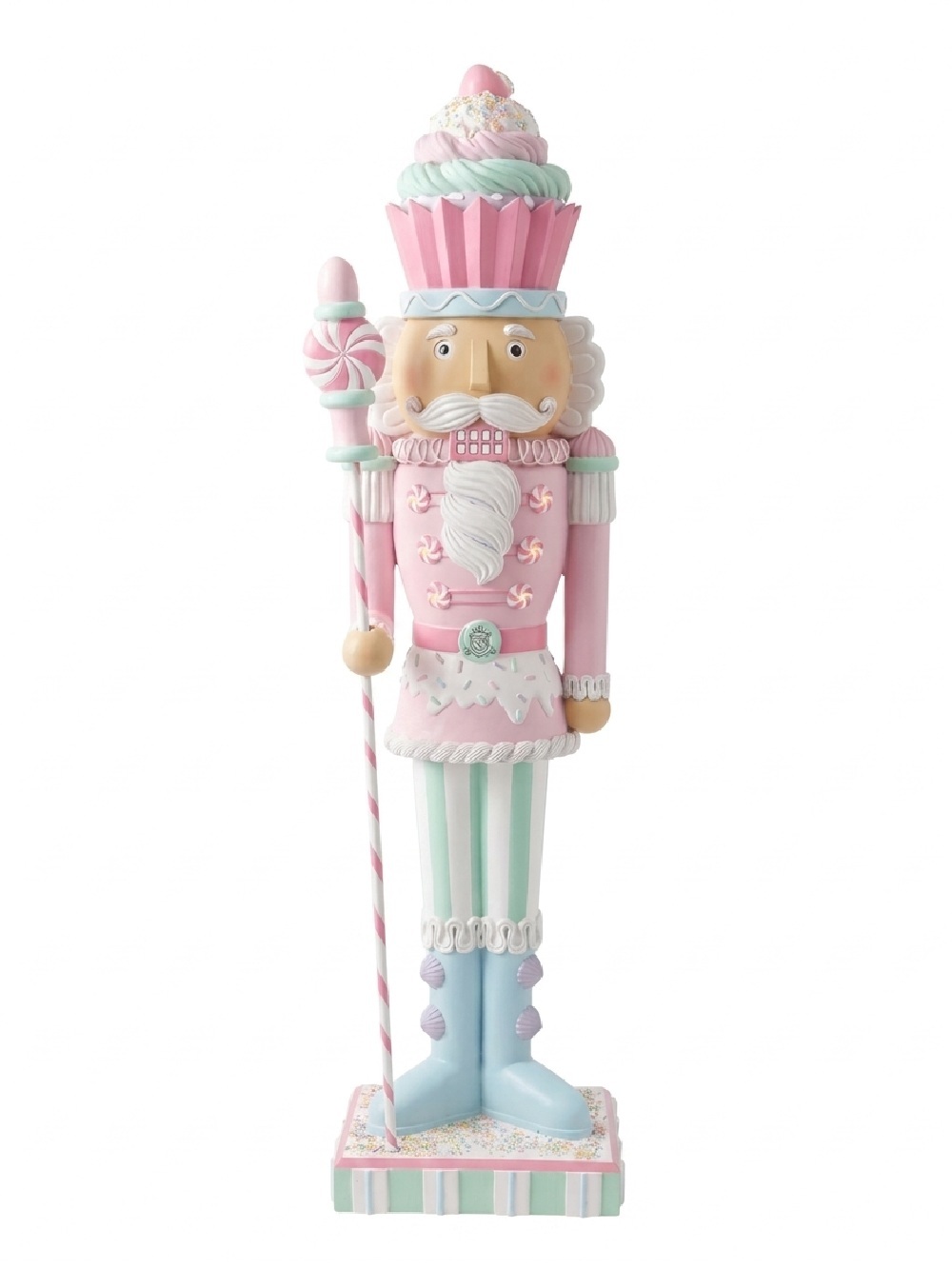 1.53m Cupcake & Sweet Nutcracker Illuminated Life Size Resin Christmas Ornament