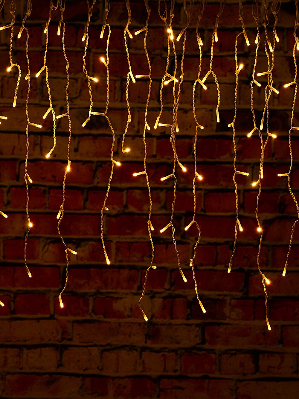 1660 Warm White LED Icicle String Lights 8 Function With Timer | 50m — image 5