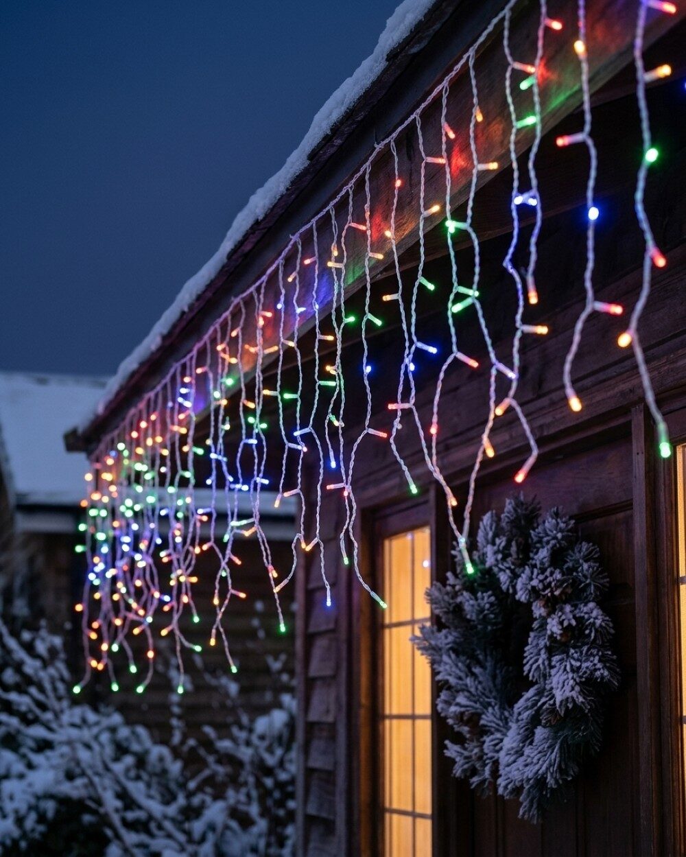 340 Multi Colour LED Icicle String Lights 8 Function With Timer | 10m — image 2