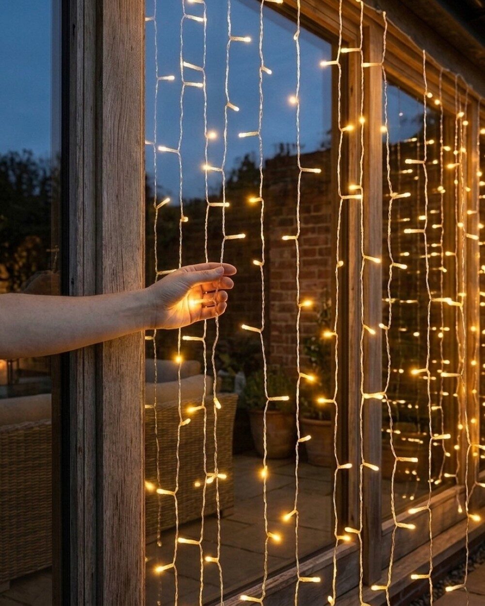 600 Warm White LED Curtain Light 8 Function With Timer | 3m x 3m — image 4