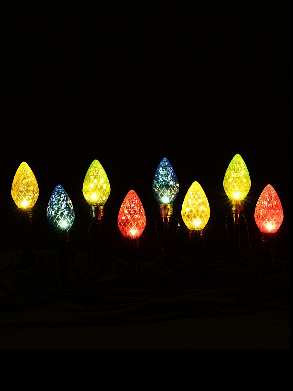 8x LED G50 Pine Cone Path Lights - Hybrid Solar & Electric Stakes | 30cm — image 2