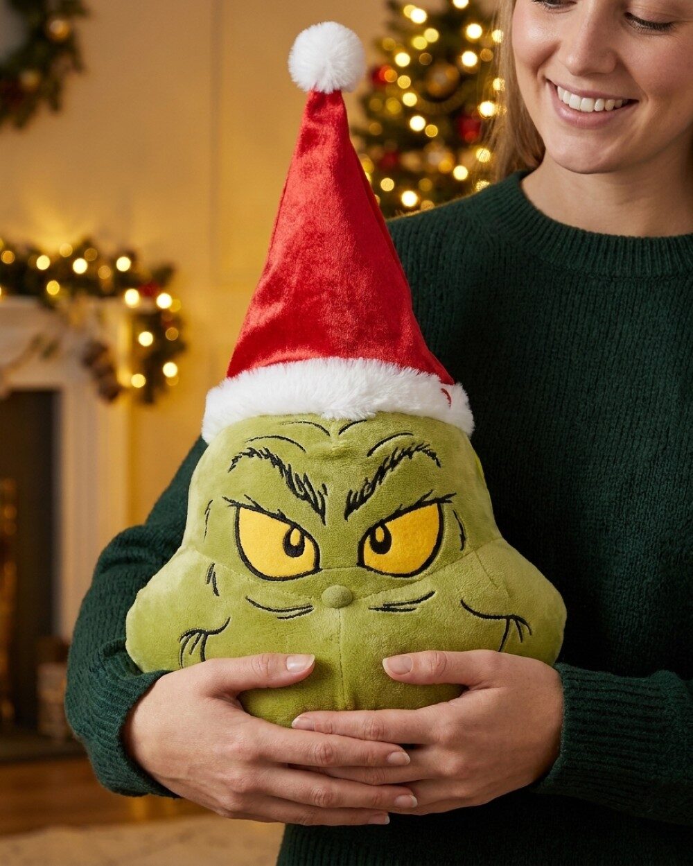 Animated Musical Grinch Hanging Plush | Sings You're A Mean One Mr. Grinch — image 3