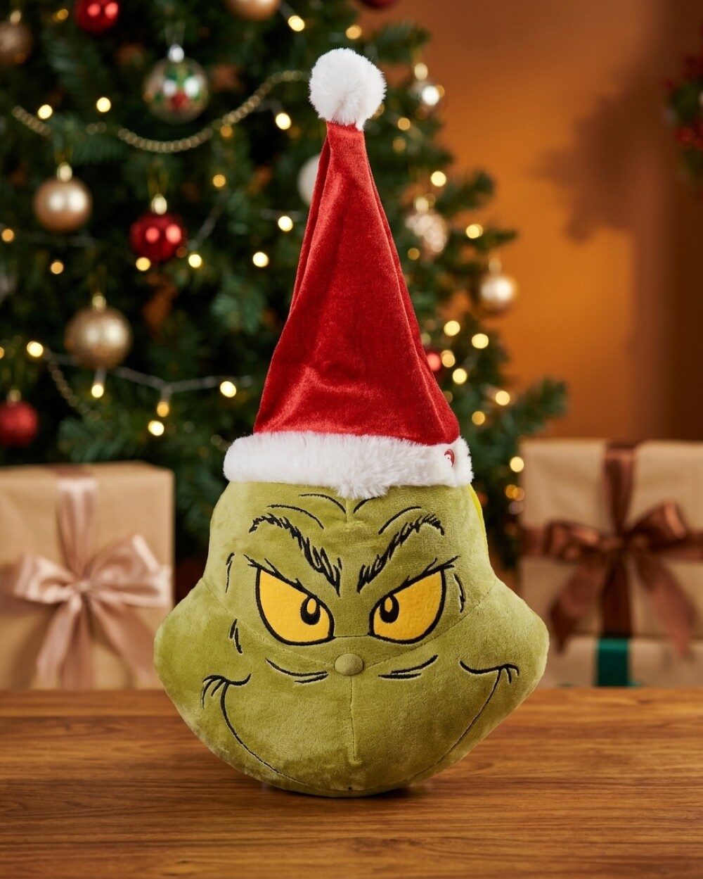 Animated Musical Grinch Hanging Plush | Sings You're A Mean One Mr. Grinch — image 2