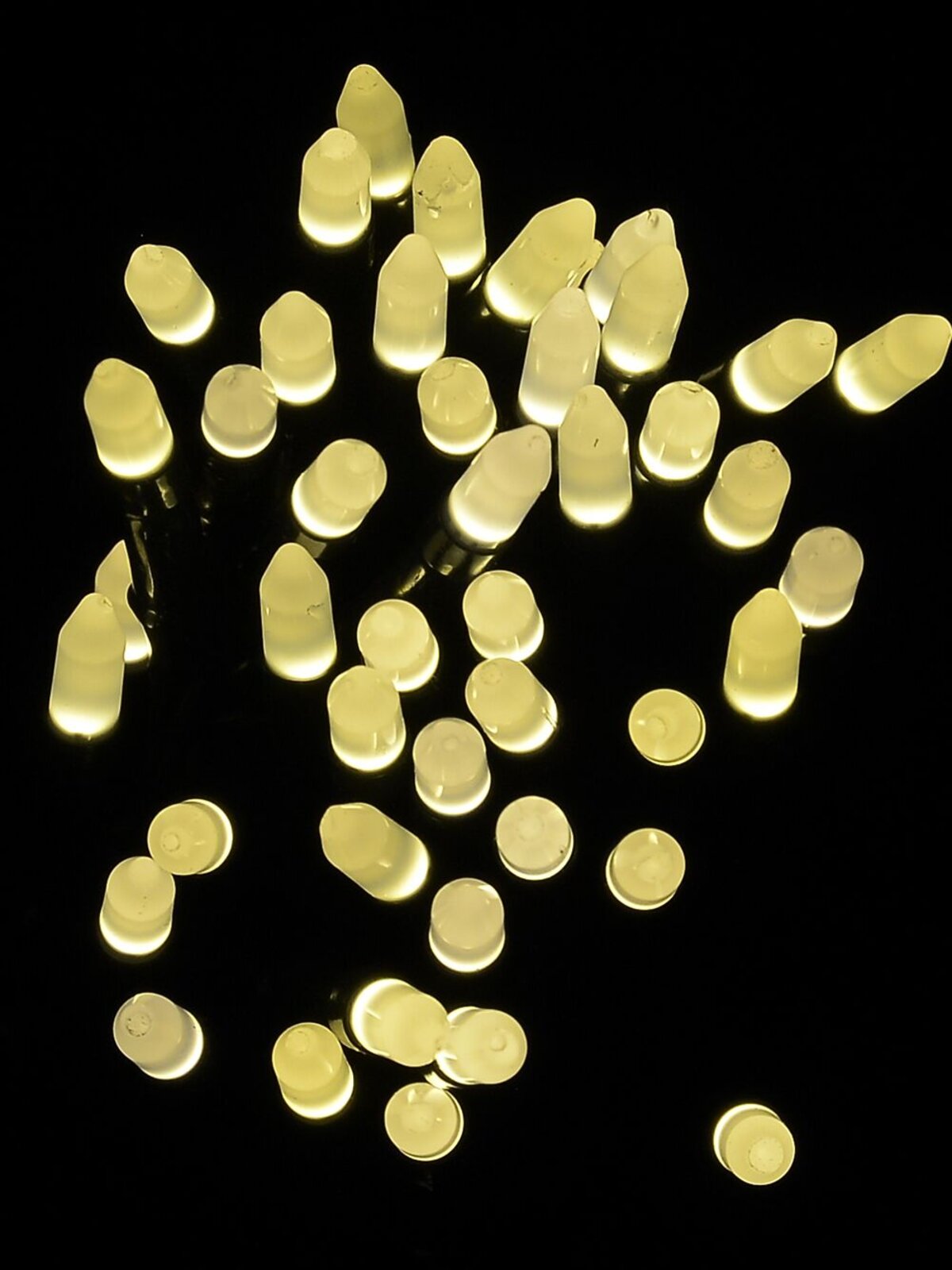 1000 Warm White LED Bullet Bulb String Lights - 50m