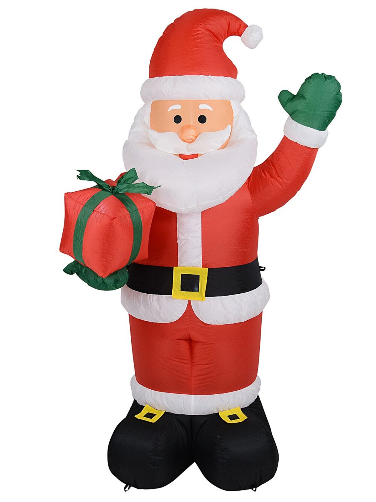 1.9m Classic Greeting Santa Holding Gift | LED Outdoor Inflatable