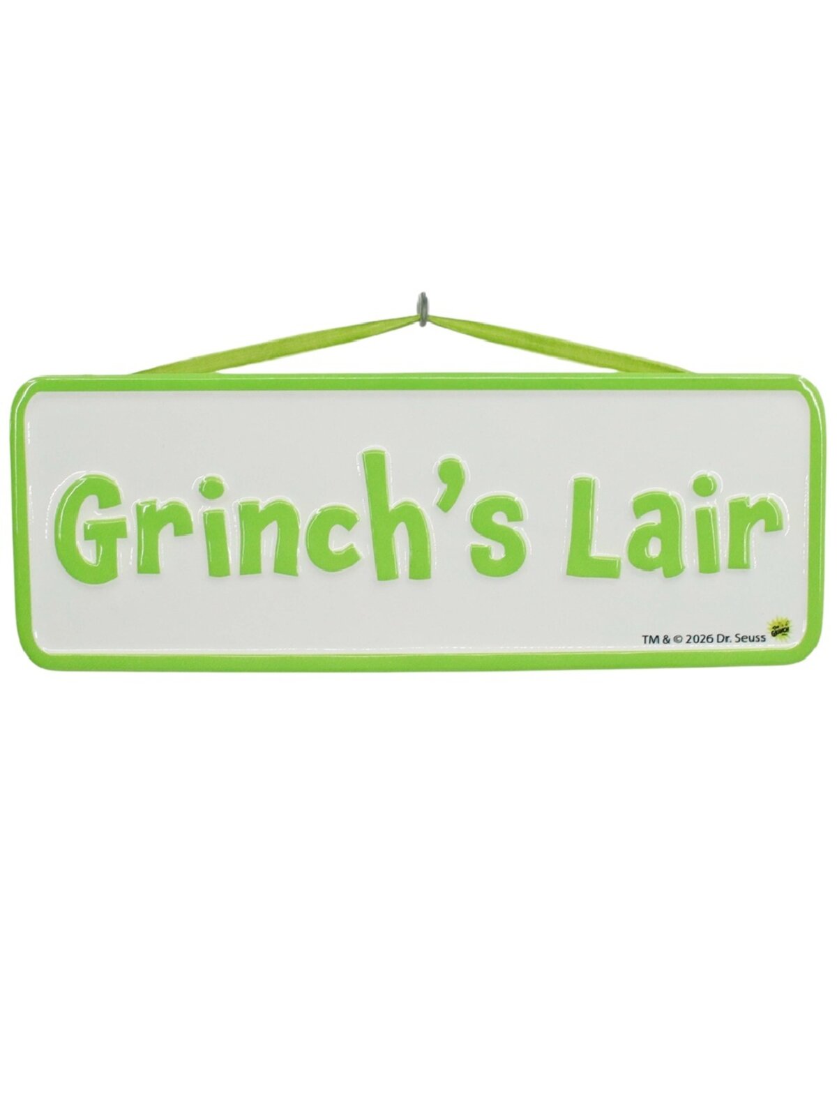 Dr. Seuss Grinch's Lair Metal Sign Plaque | 37cm