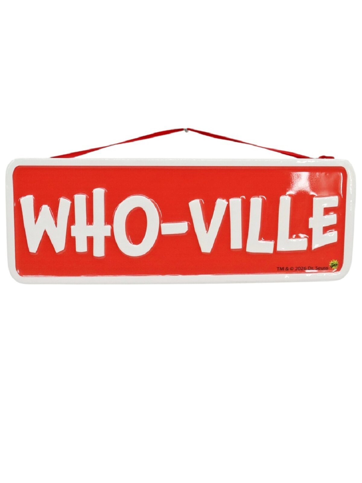 Dr. Seuss Grinch Whoville Metal Sign Plaque | 37cm