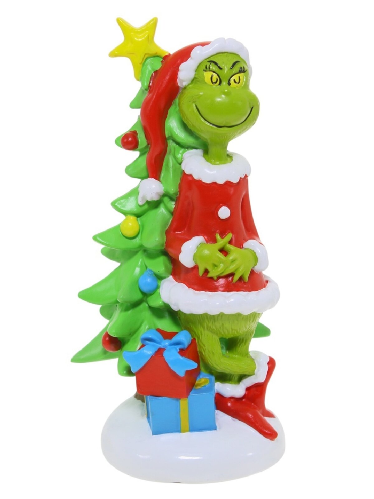 Dr. Seuss The Grinch Leaning On Tree Figurine | 17cm