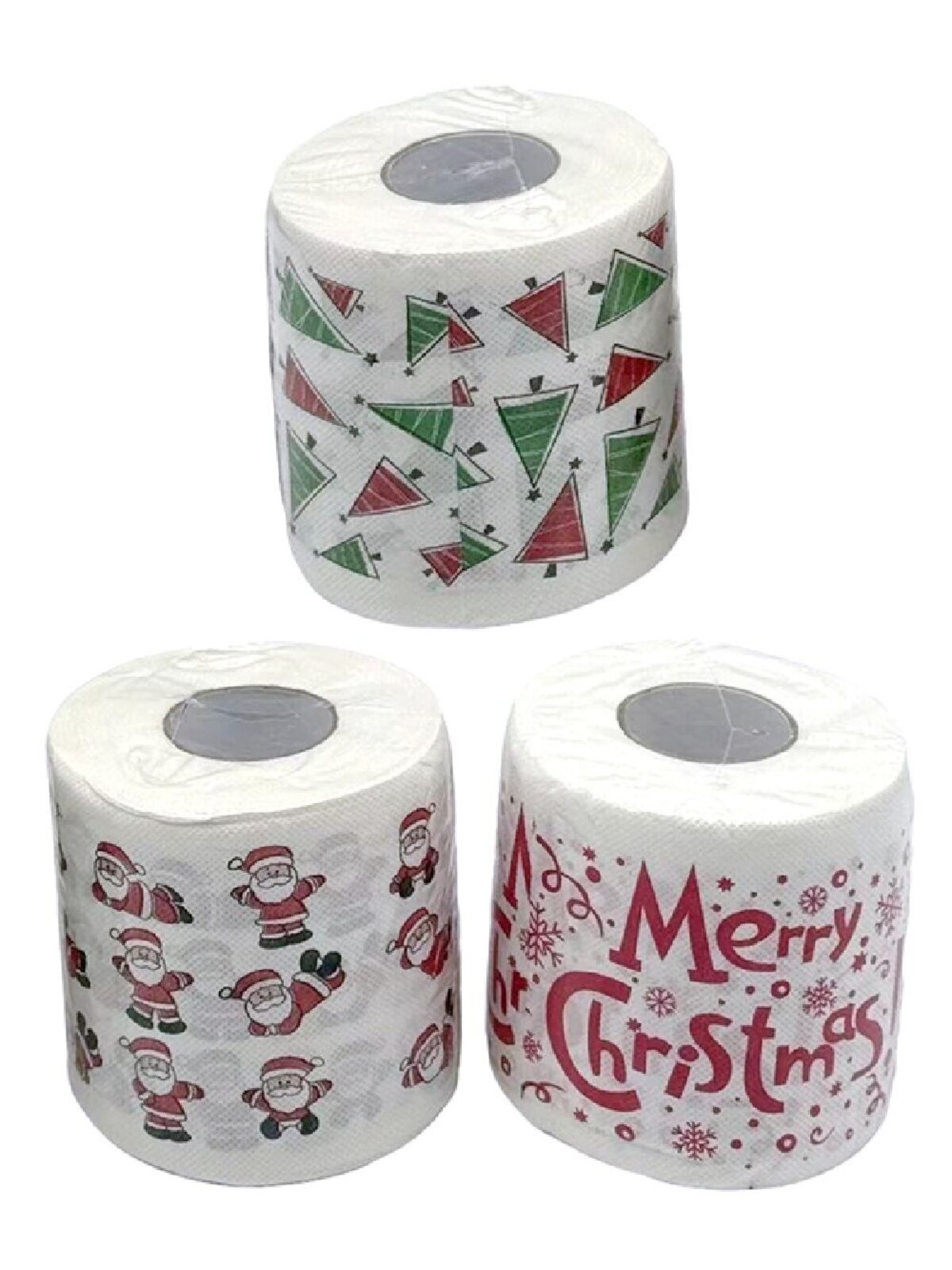 Assorted Novelty Christmas Toilet Paper | Printed Festive Loo Paper Roll