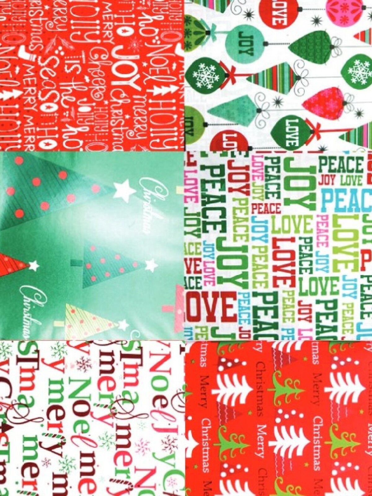 Assorted Christmas Theme Wrapping Paper - 70cm x 5m