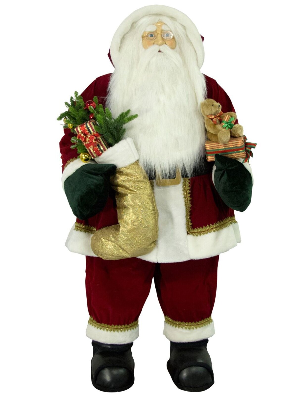 Auto Inflating Life Like Santa With Illuminated Tree - 1.5m