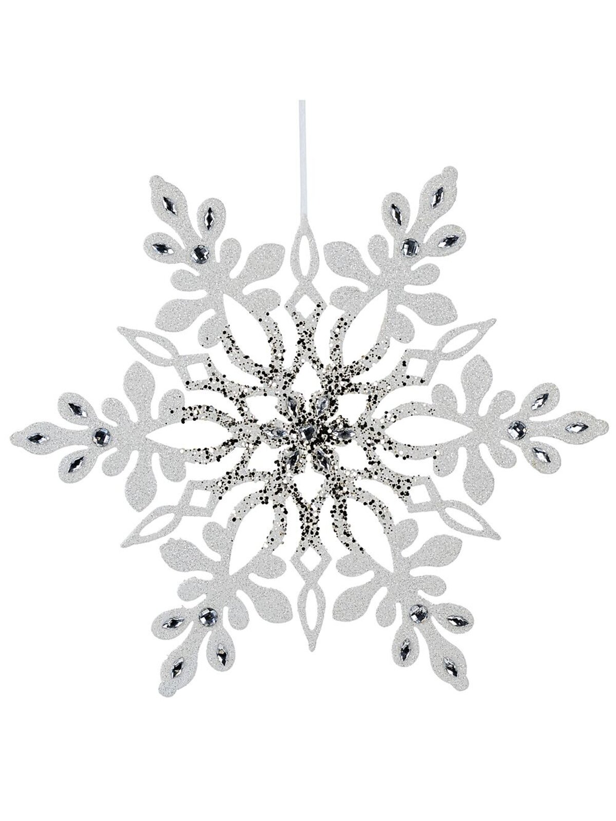Diamante & Frost Monumental Snowflake Whimsical Essential Ornament | 38cm