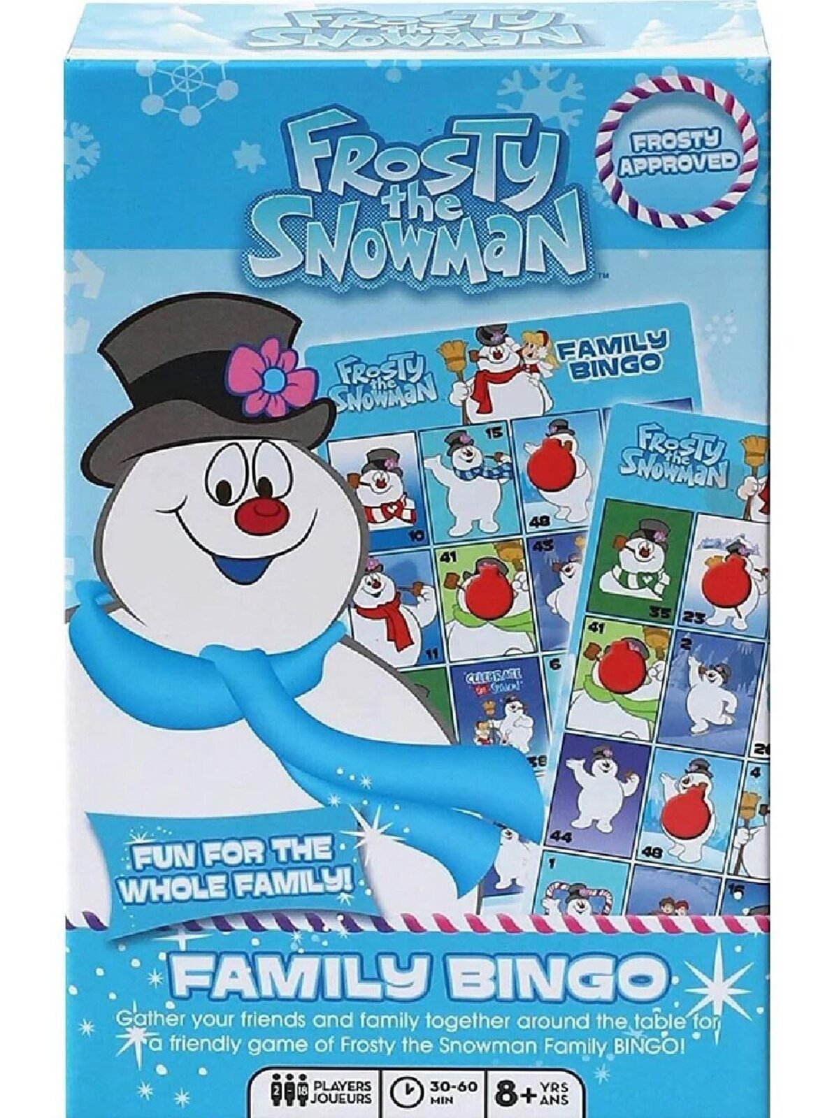 Frosty The Snowman Family Bingo Christmas Game -  2 to 18 Players