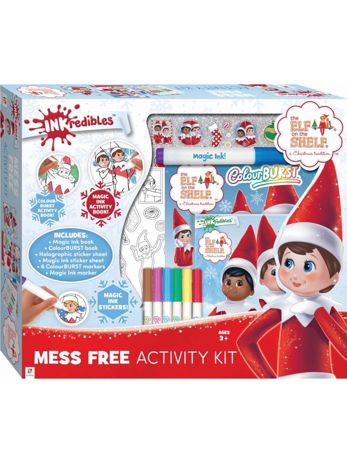 INKredibles Mess-Free The Elf On A Shelf Christmas Activity Set