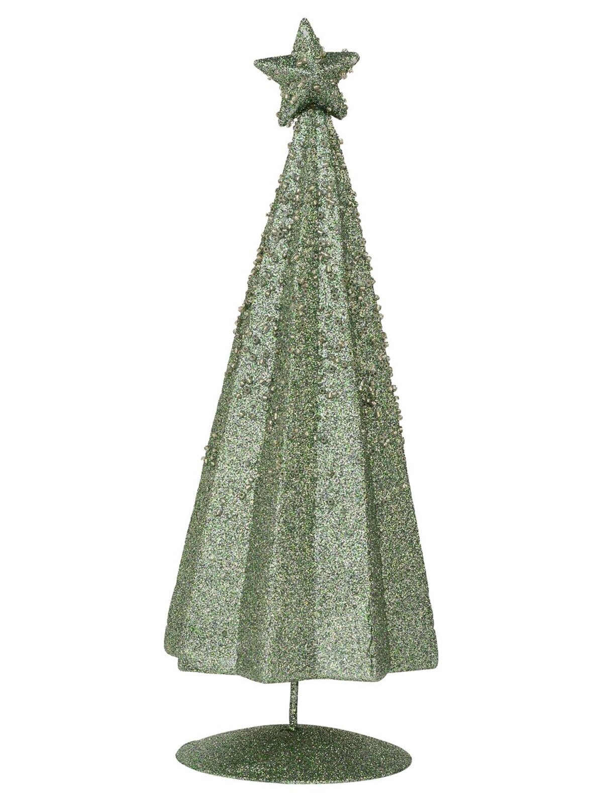 Mint Green Conical Shape Table Top Christmas Tree - 28cm
