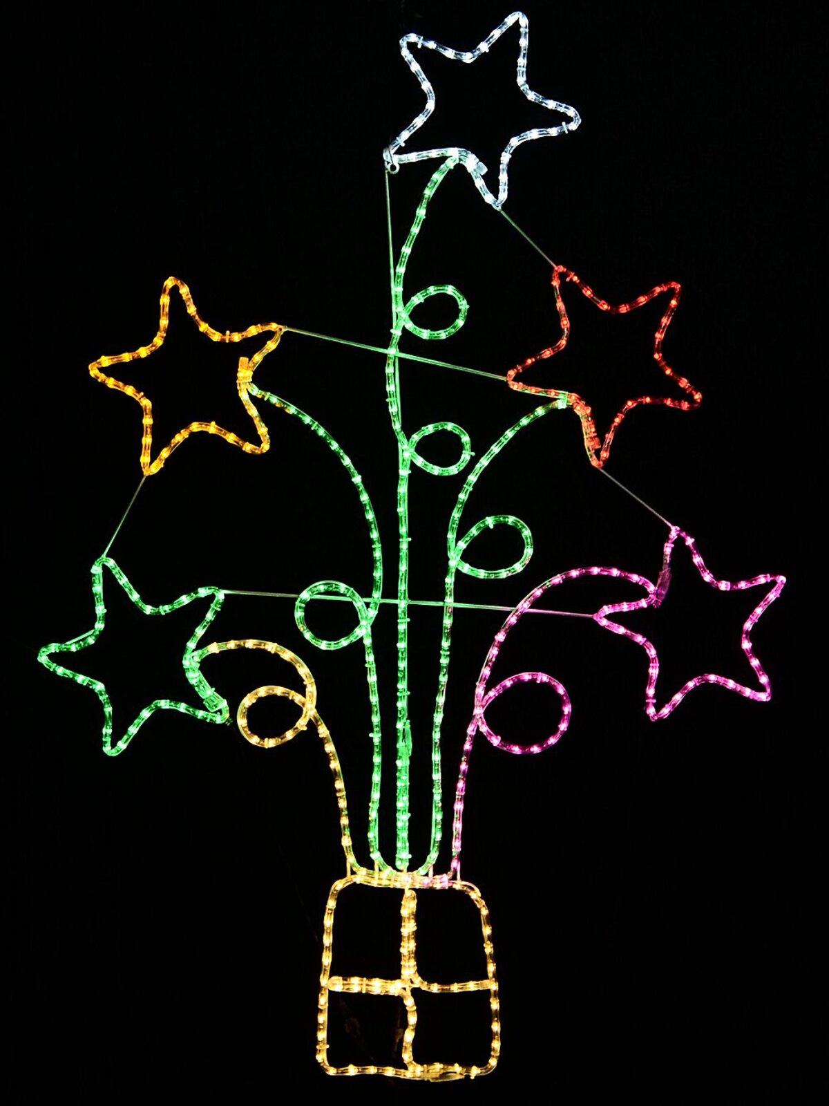Multi Colour Shooting Star Fireworks & Christmas Gift Light Display - 1.5m