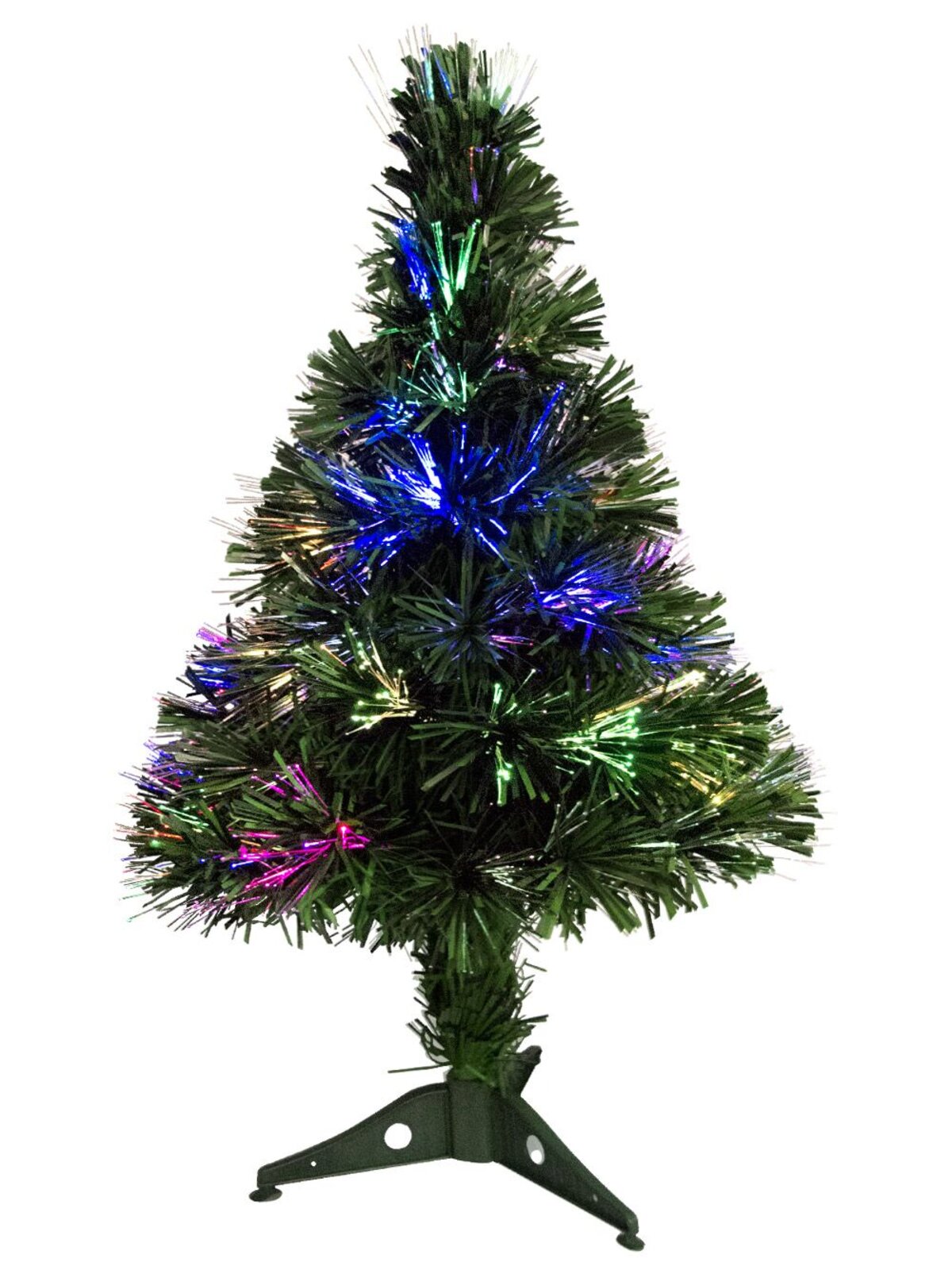 Vibrant LED Multi Colour & Cool White Fibre Optic Tree - 65cm