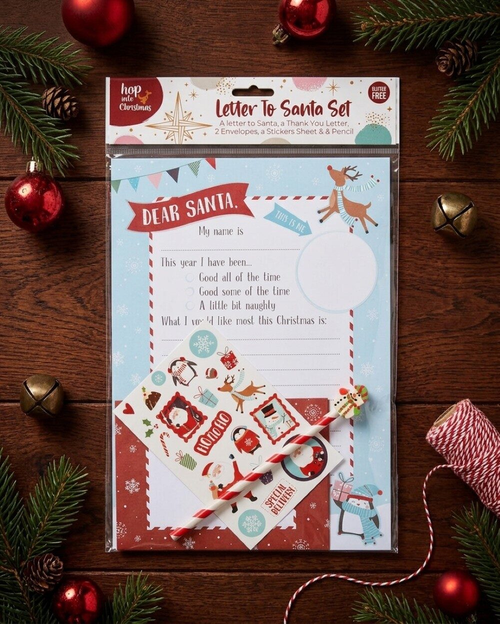 Official Letter to Santa Writing Set | Hop Into Christmas Eco Stationery Kit — image 2
