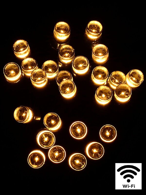 1000 Warm White LED 50m WiFi String Fairy Light