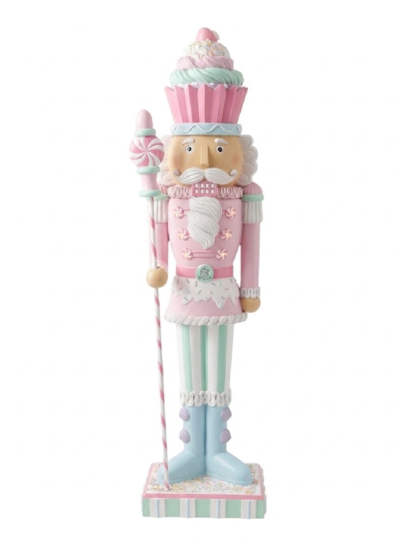 1.53m Cupcake & Sweet Nutcracker Illuminated Life Size Resin Christmas Ornament